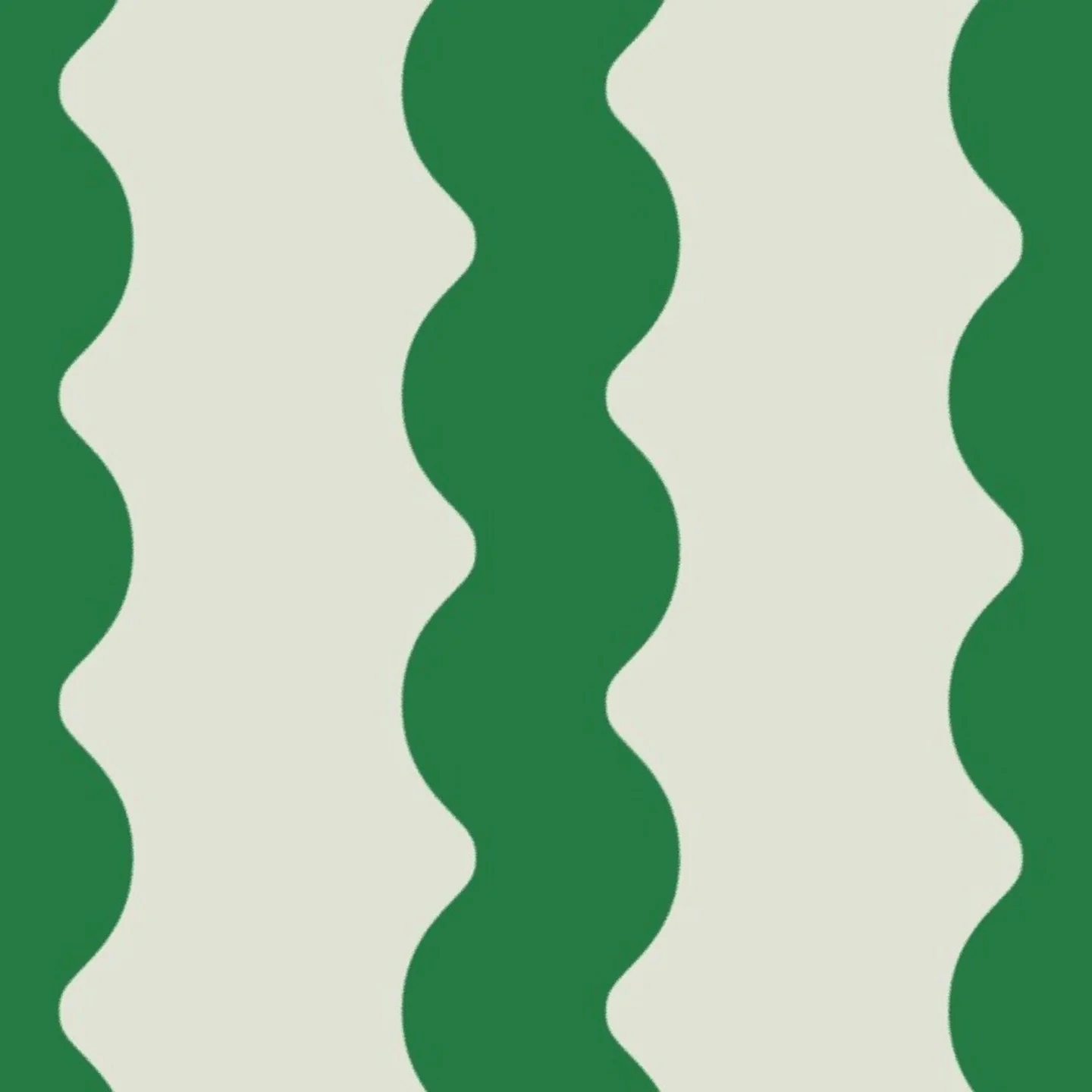 Big Squiggle Stripe Modern Abstract Monochrome Sage Kelly Green wallpaper by pemjo_studio