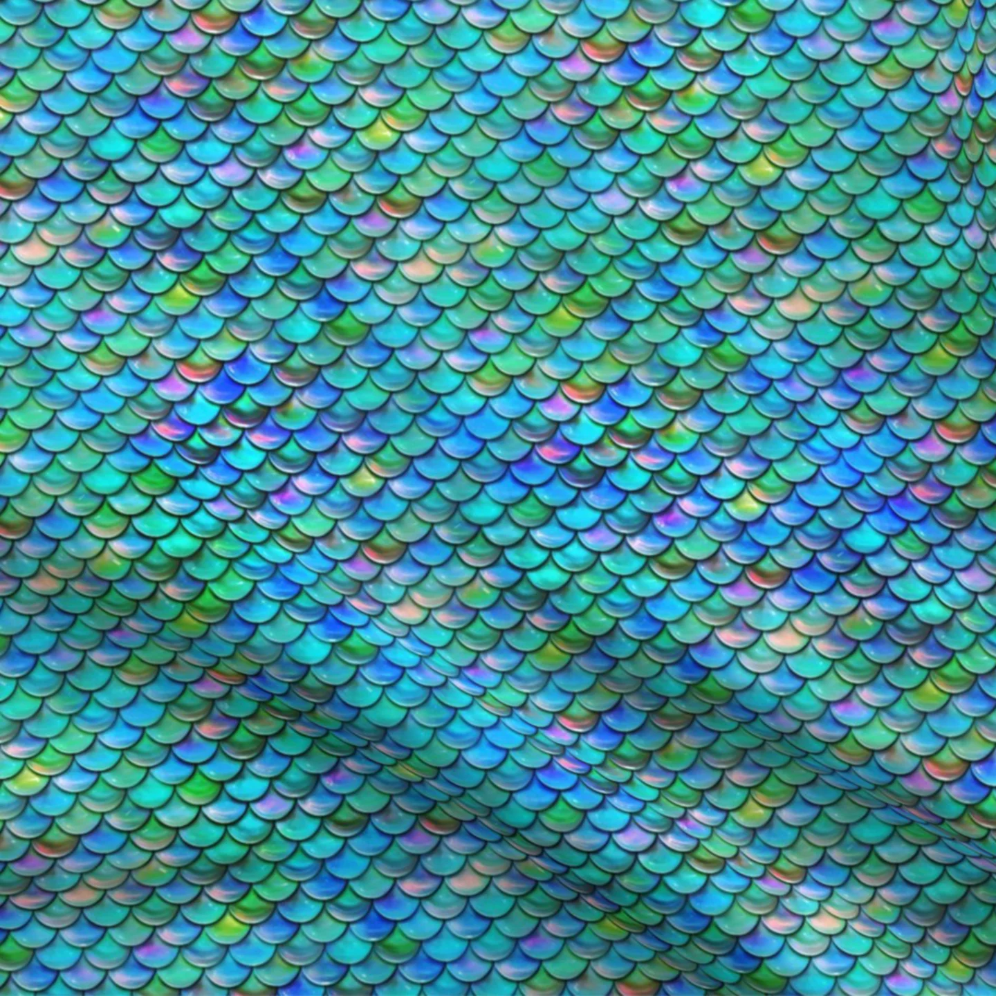 Blue mermaid scales