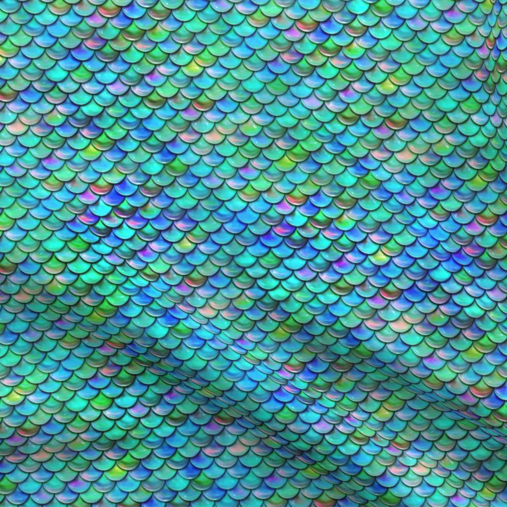 Blue mermaid scales