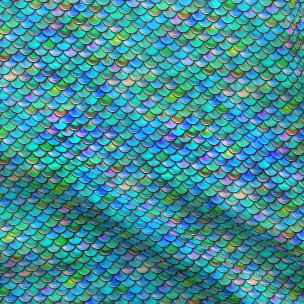 Blue mermaid scales