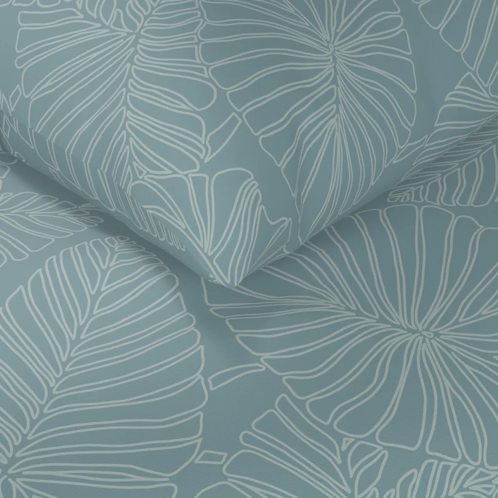 A tropical bedding set