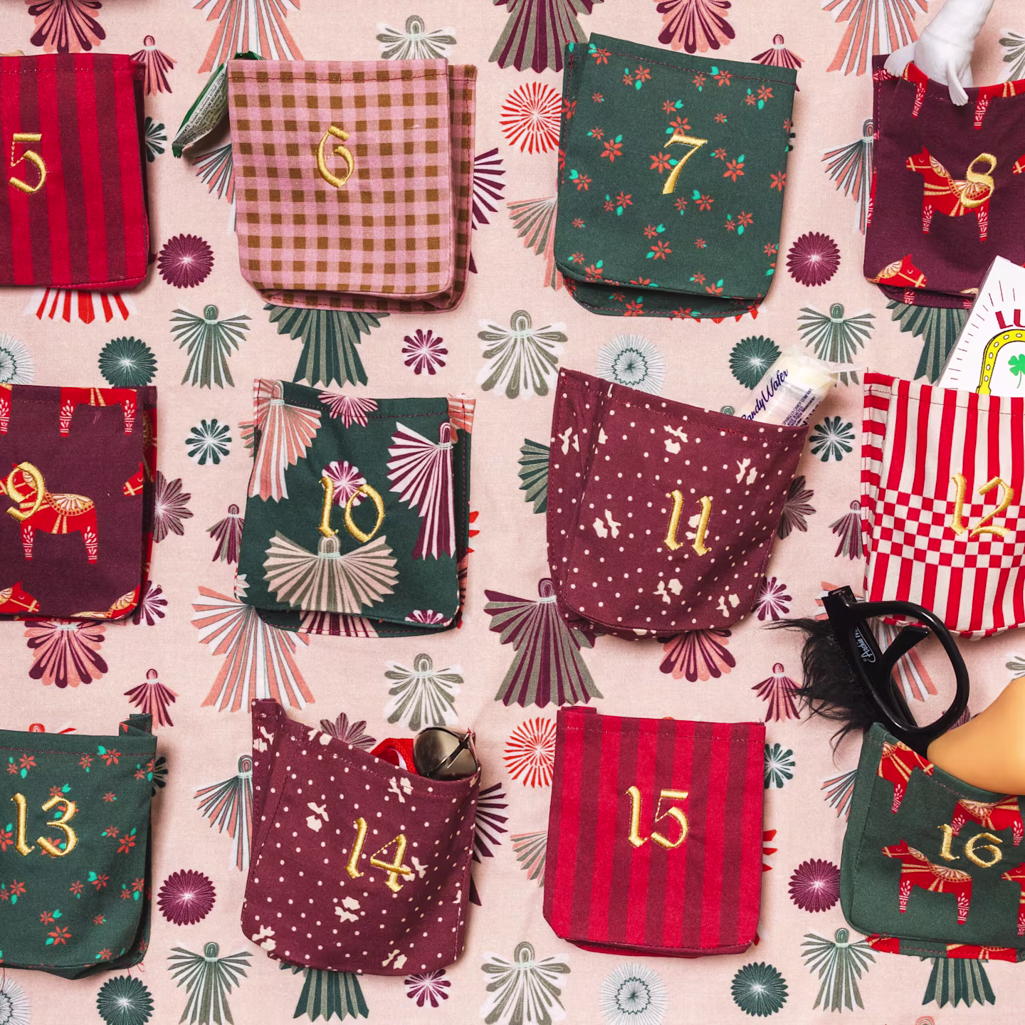 Close up photo of Brittany of The House That Lars Built handmade advent calendar.