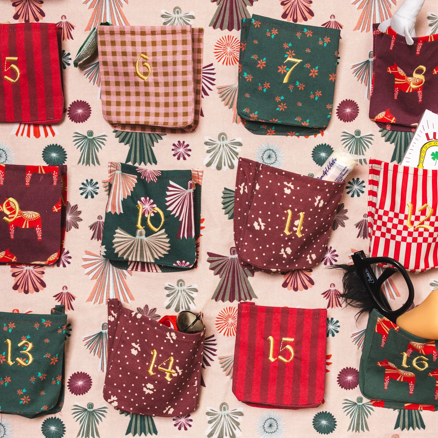 Close up photo of Brittany of The House That Lars Built handmade advent calendar.