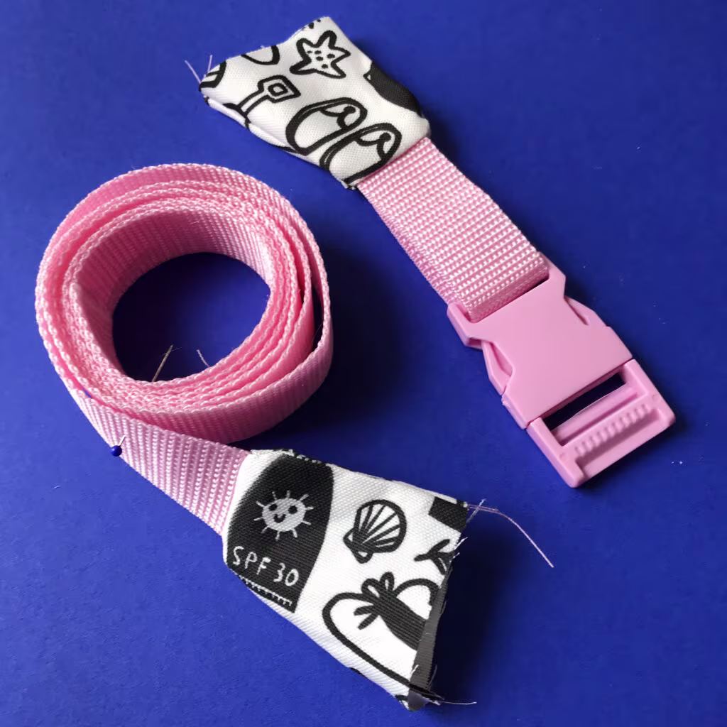 Attach webbing to end pieces | Spoonflower Blog