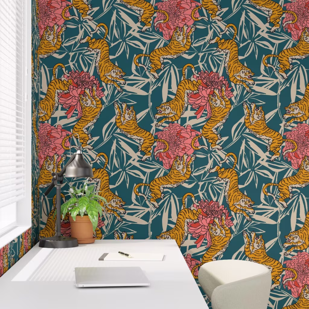 Wallpaper in BENGAL CORA TIGER by holli_zollinger.