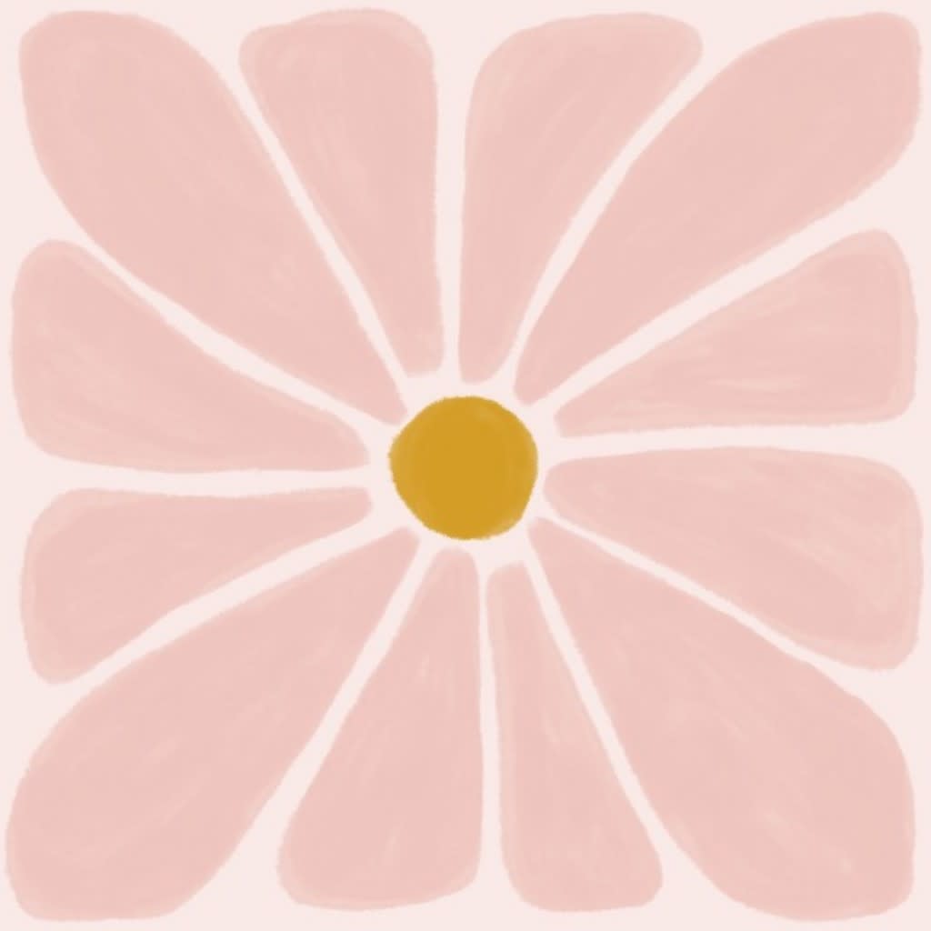 Rose Retro Floral (jumbo) Wallpaper by made_by_kay