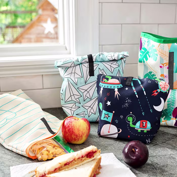 Recycled Canvas fabric styled to showcase its environmentally conscious durability