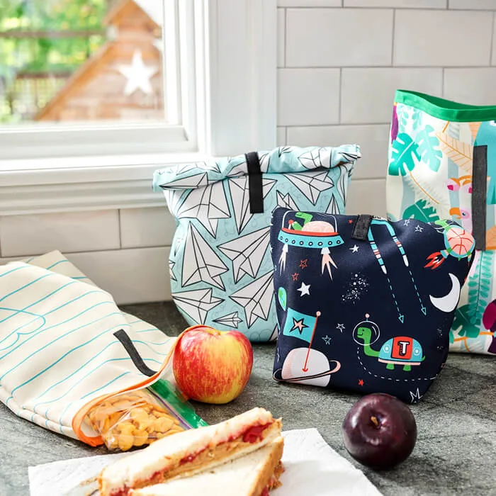 Recycled Canvas fabric styled to showcase its environmentally conscious durability