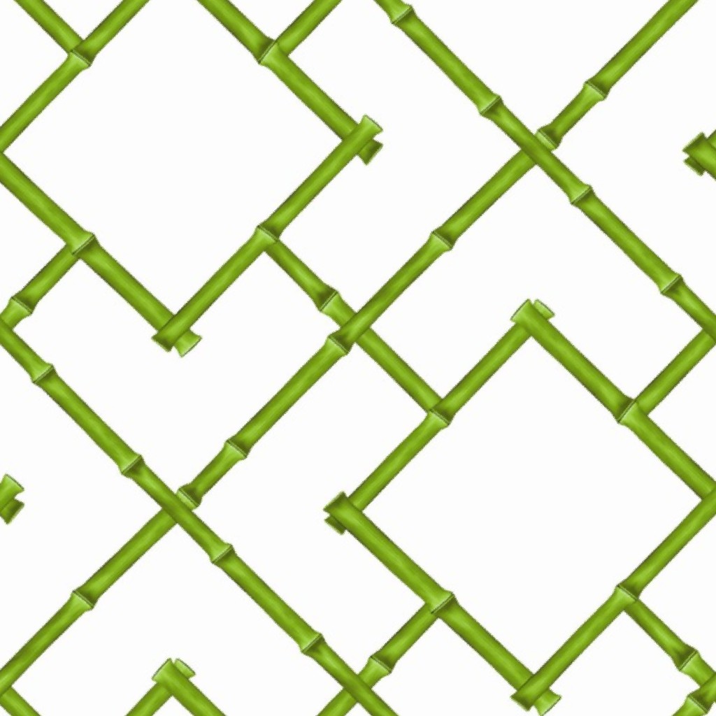 Osaka Bamboo Trellis Wallpaper by willowlanetextiles