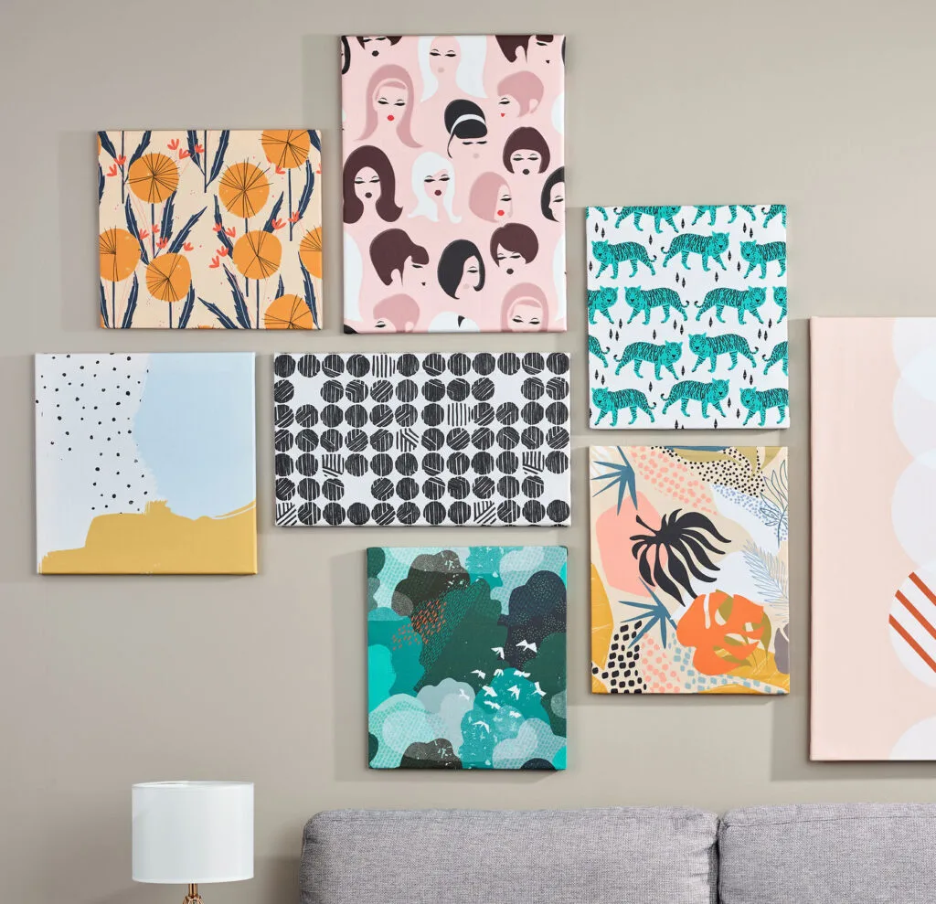 Spruce Up Your Space With a DIY Budget-Friendly Gallery Wall | Spoonflower Blog 