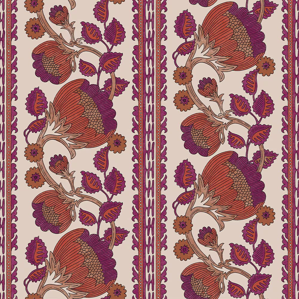 A lush romantic floral stripe design from jen_owens
