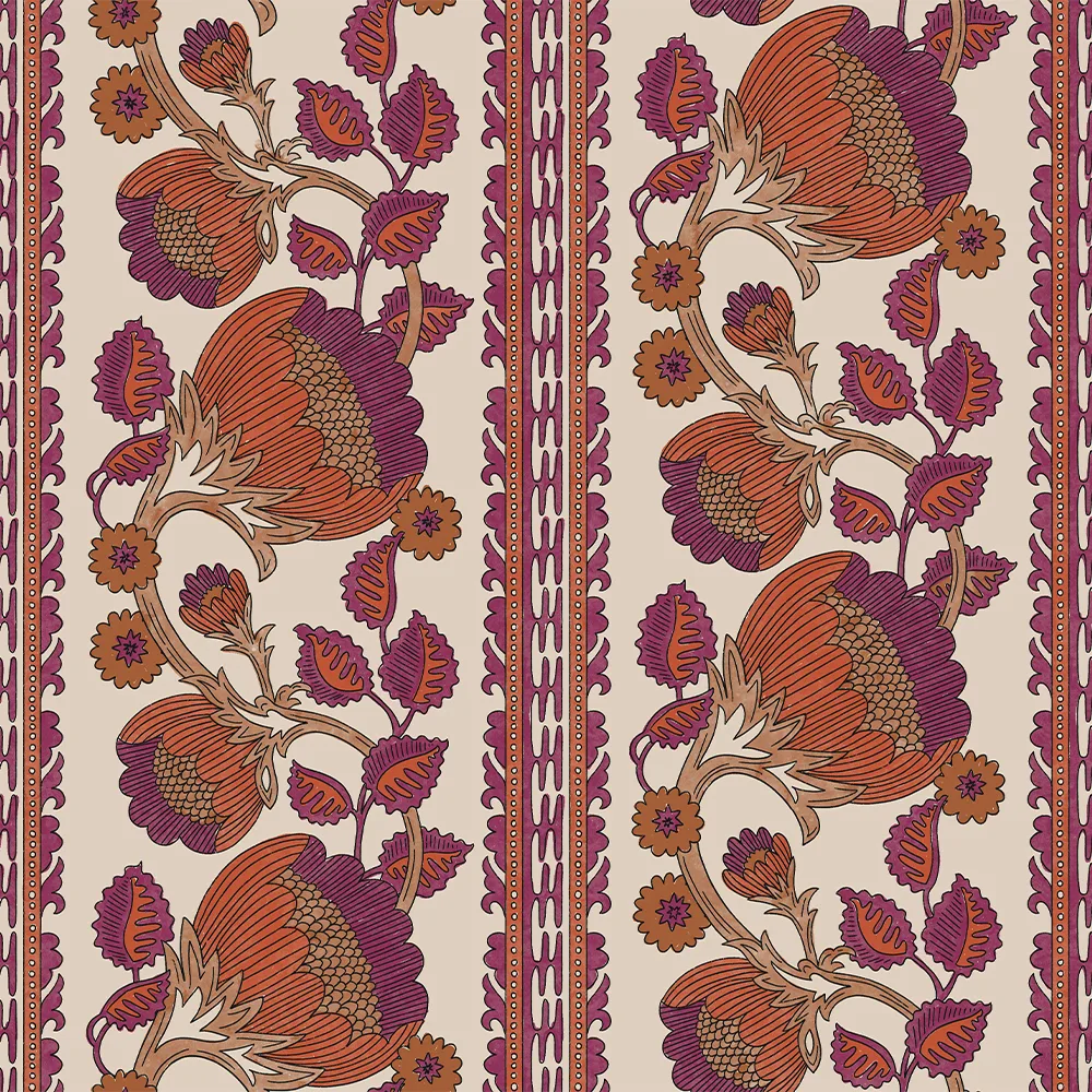 A lush romantic floral stripe design from jen_owens