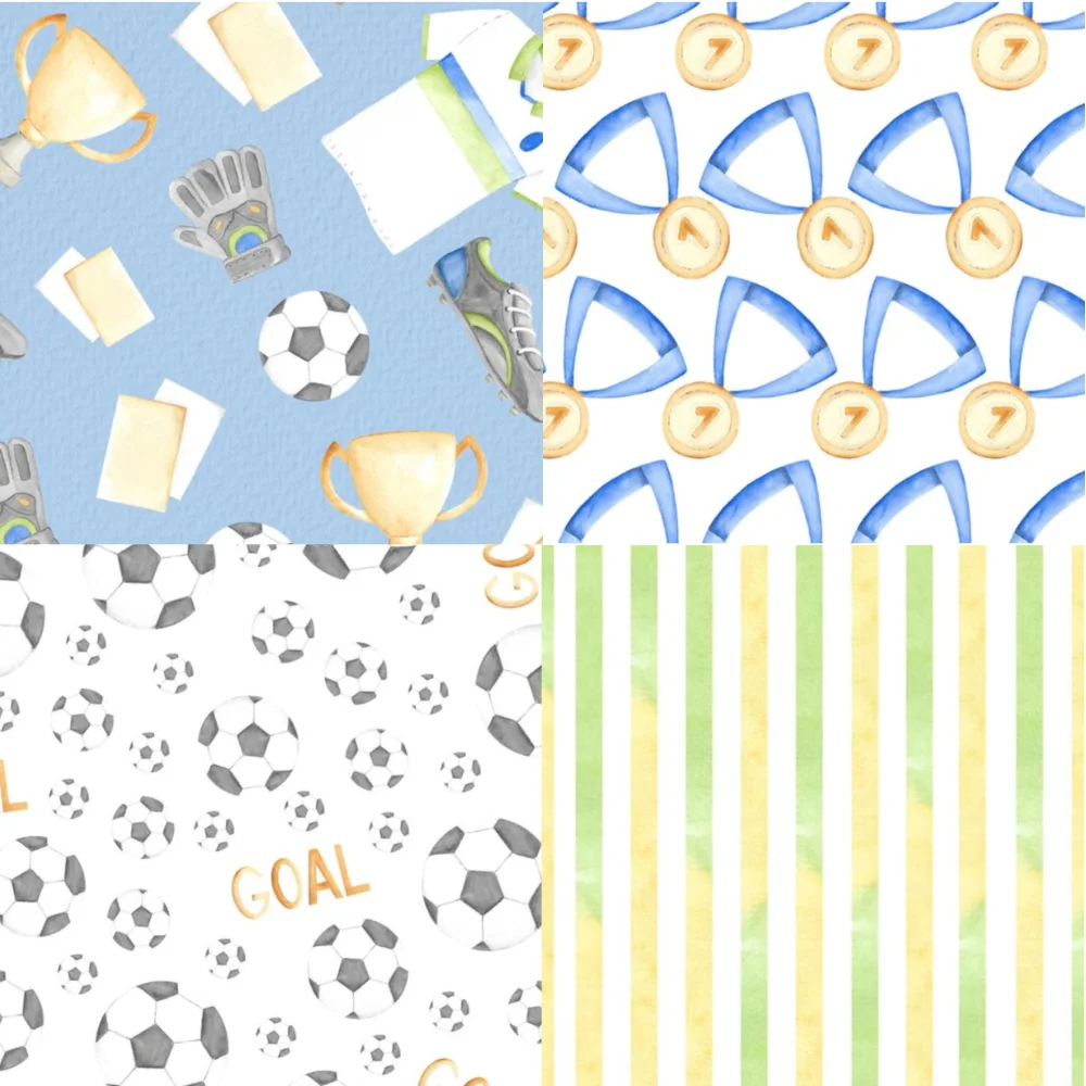 soccer watercolor collection
