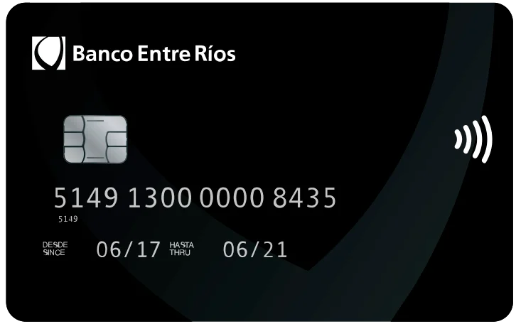 Tarjeta  Black del Banco Entre Ríos