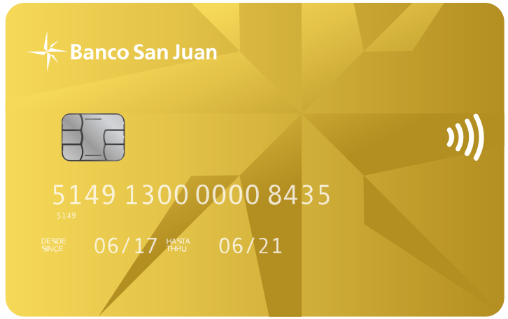 Tarjeta Gold del Banco San Juan