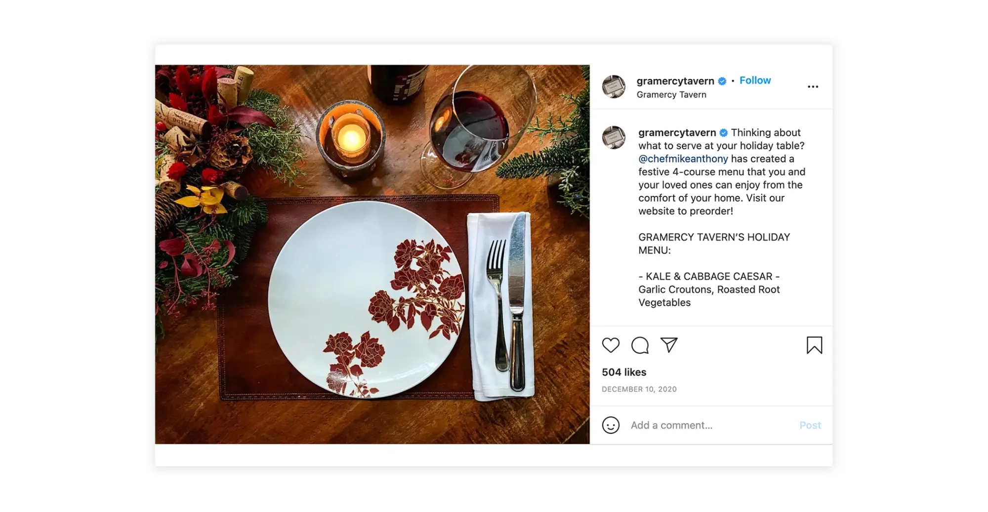 gramercy taverns instagram