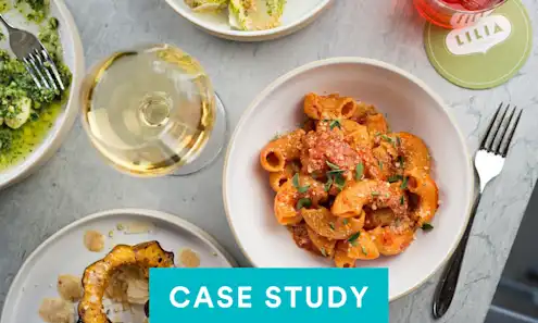 a plate of food on a table