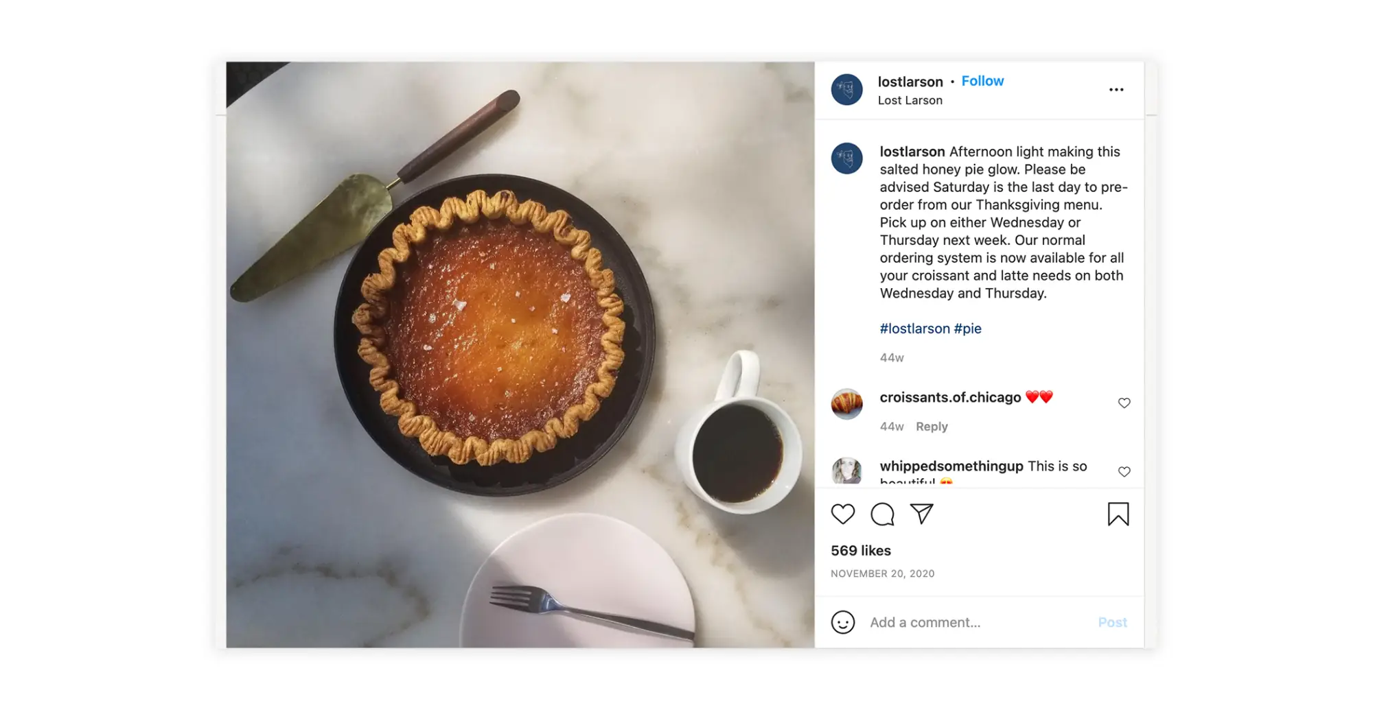 Lost Larson's Instagram