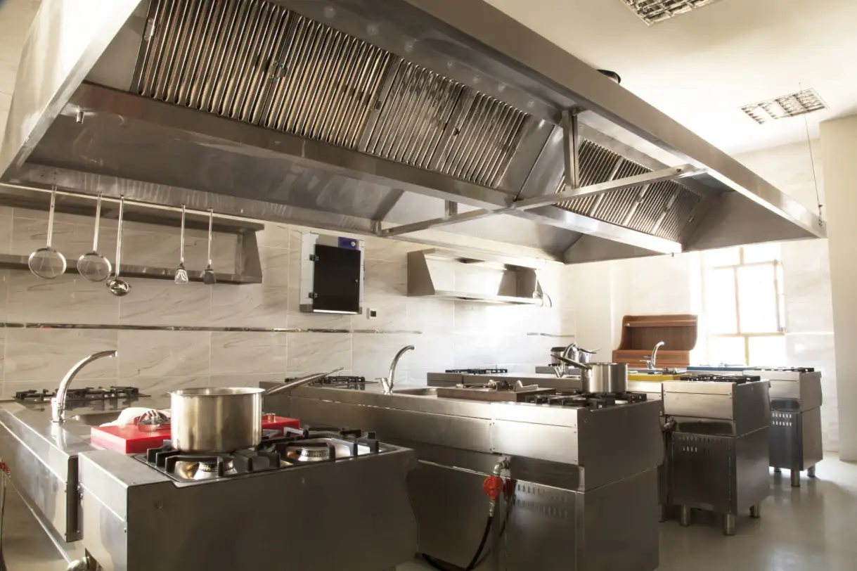 a large commercial kitchen