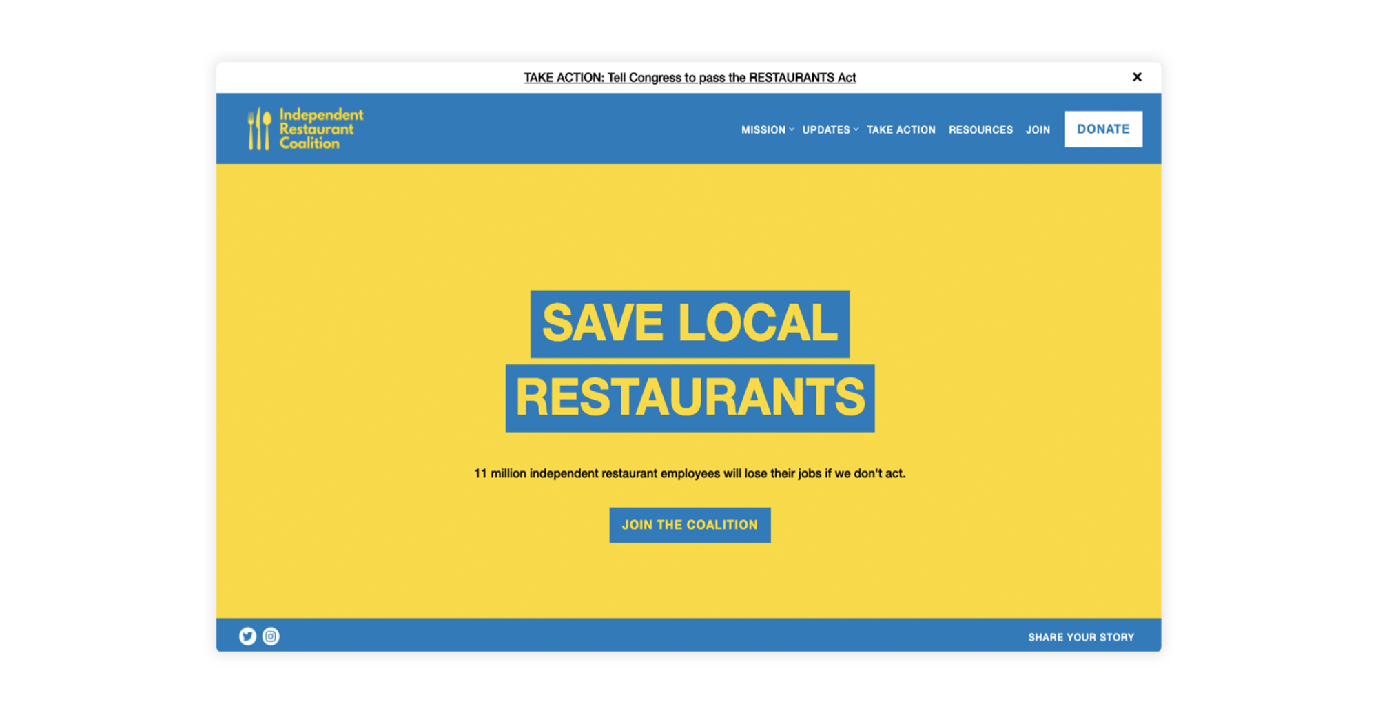 a screenshot of the IRC's website