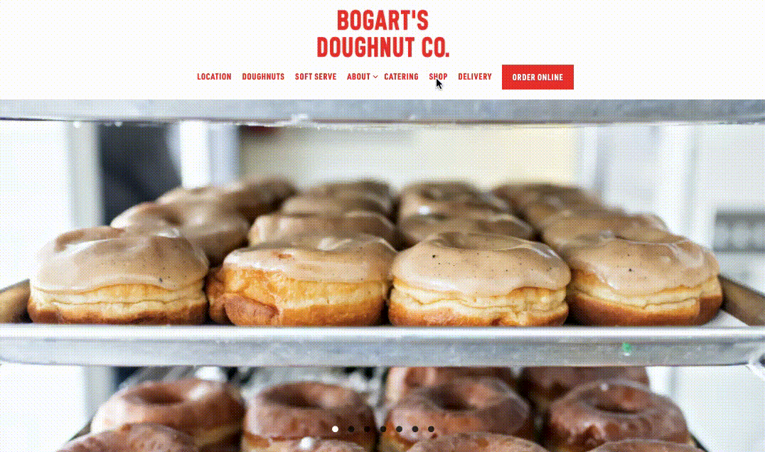 Bogart’s Doughnut Co. sells a variety of merchandise on their online store