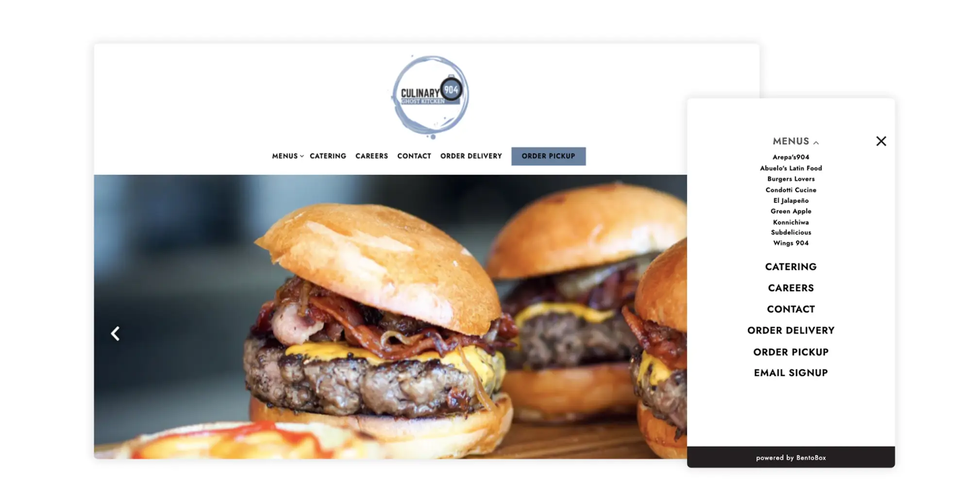 the restaurant website for culinary 904 ghost kitchens