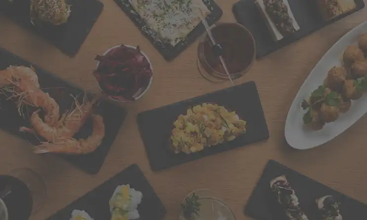 food on a table