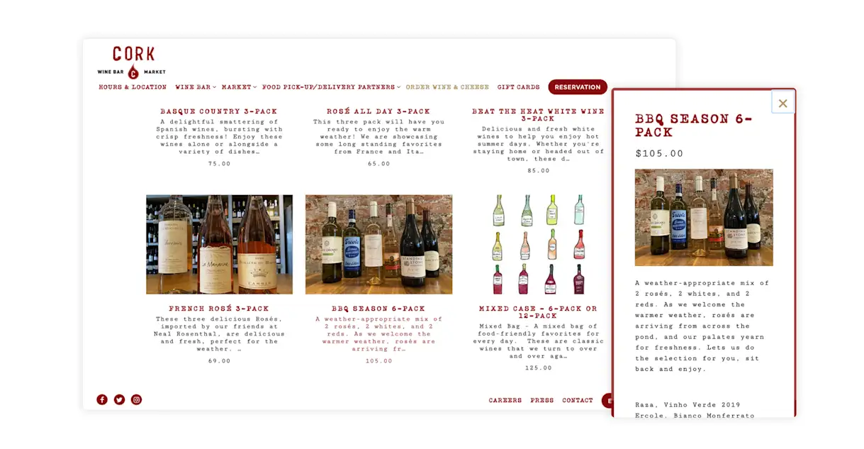 The website for Cork DC