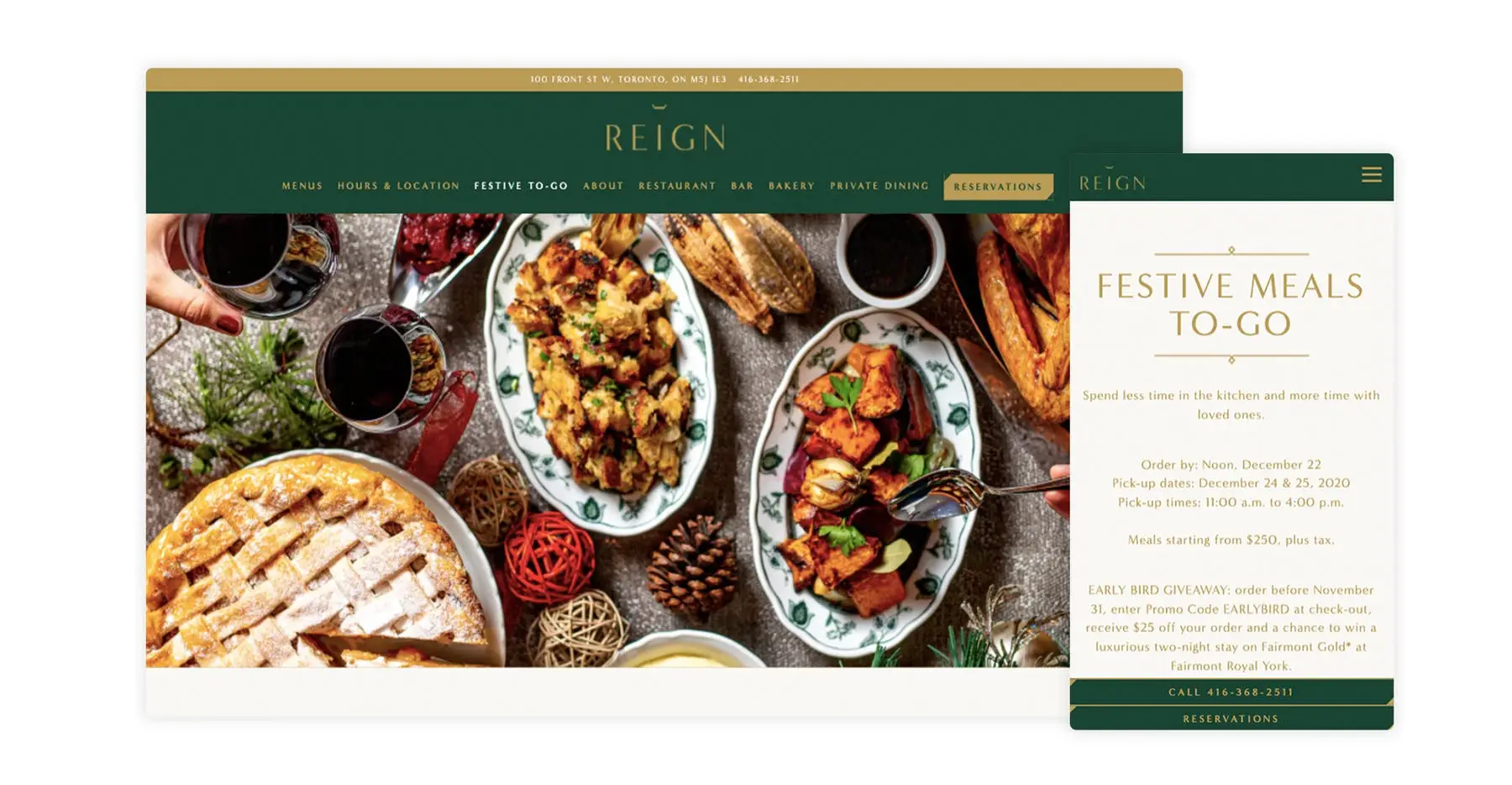 The website for Reign