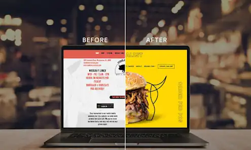 a laptop computer sitting on top of a wooden table