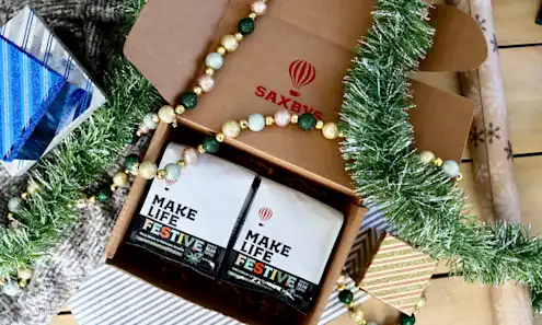 Saxbys holiday gift box