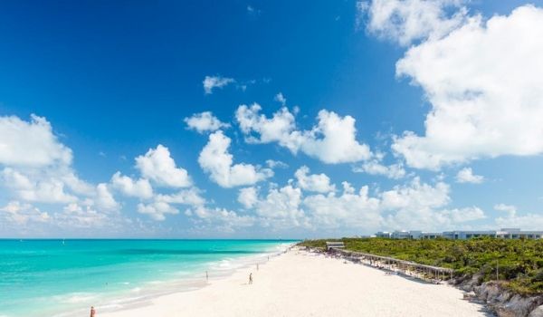Bright blue skies, white-sand beaches and turquoise waters