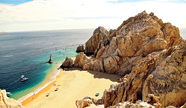 Majestueuses formations rocheuses à Los Cabos