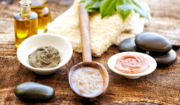 Several ingredients for tropical spa treatments