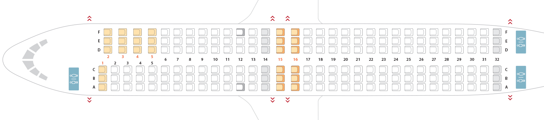 Схема салона boeing 737 200