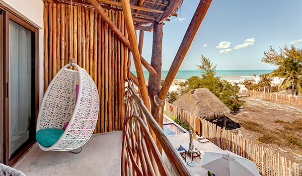 Chambres uniques inspirées par la nature au Mystique Blue Boutique Suites