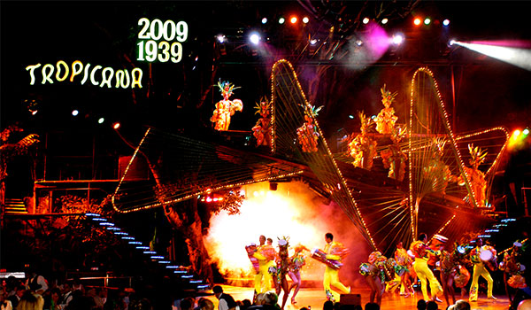 Performers on stage at Tropicana