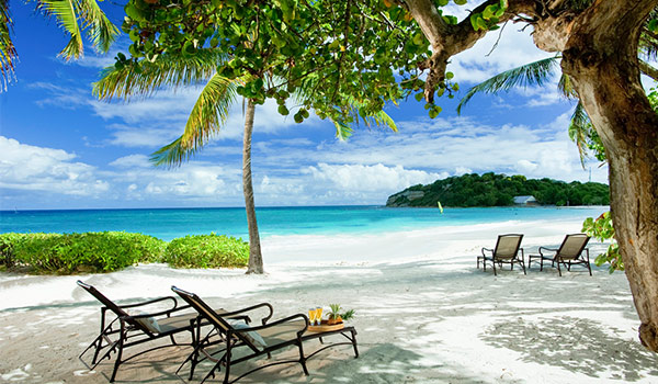 Beautiful beach in Antigua