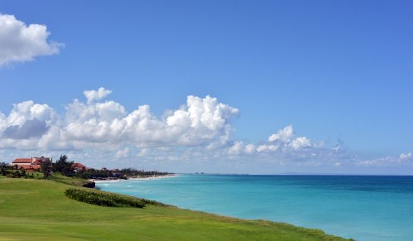 Pristine greens overlooking the ocean at Varadero Golf Club