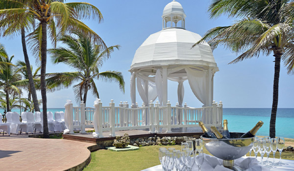Wedding gazebo on the beach