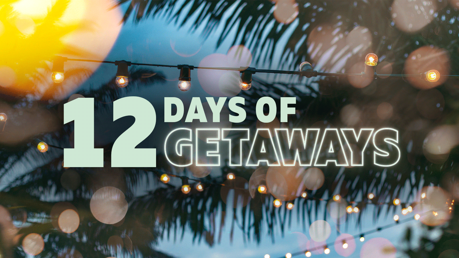 online contests, sweepstakes and giveaways - 12 Days of Getaways!