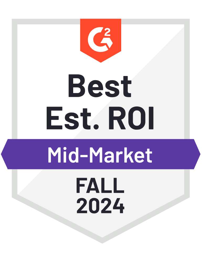 Best Est. ROI Mid-Market Fall 2024