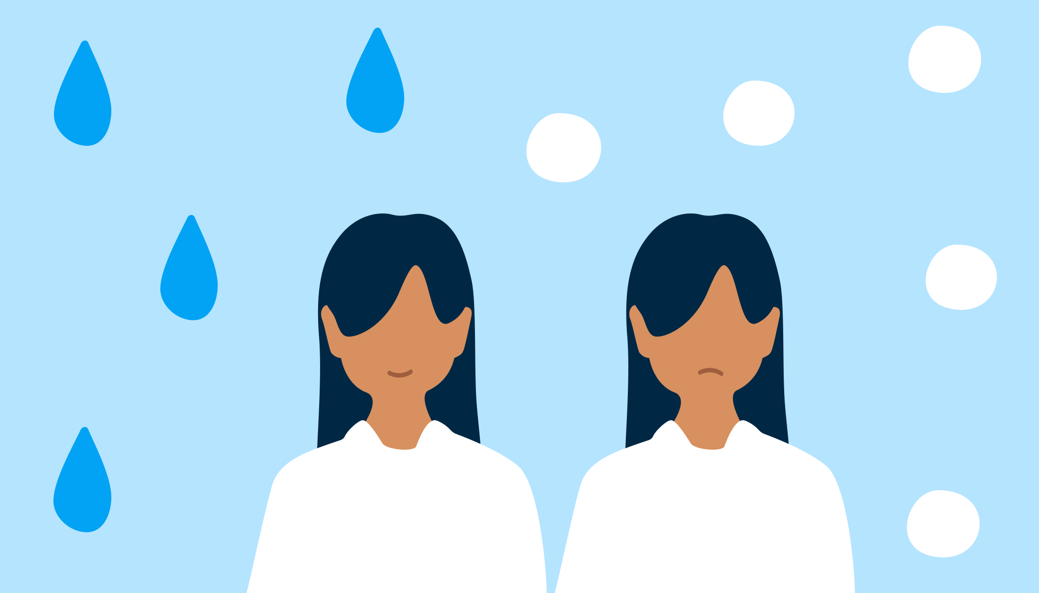 illustration-blue-rain-happy-sad-person-white-snow
