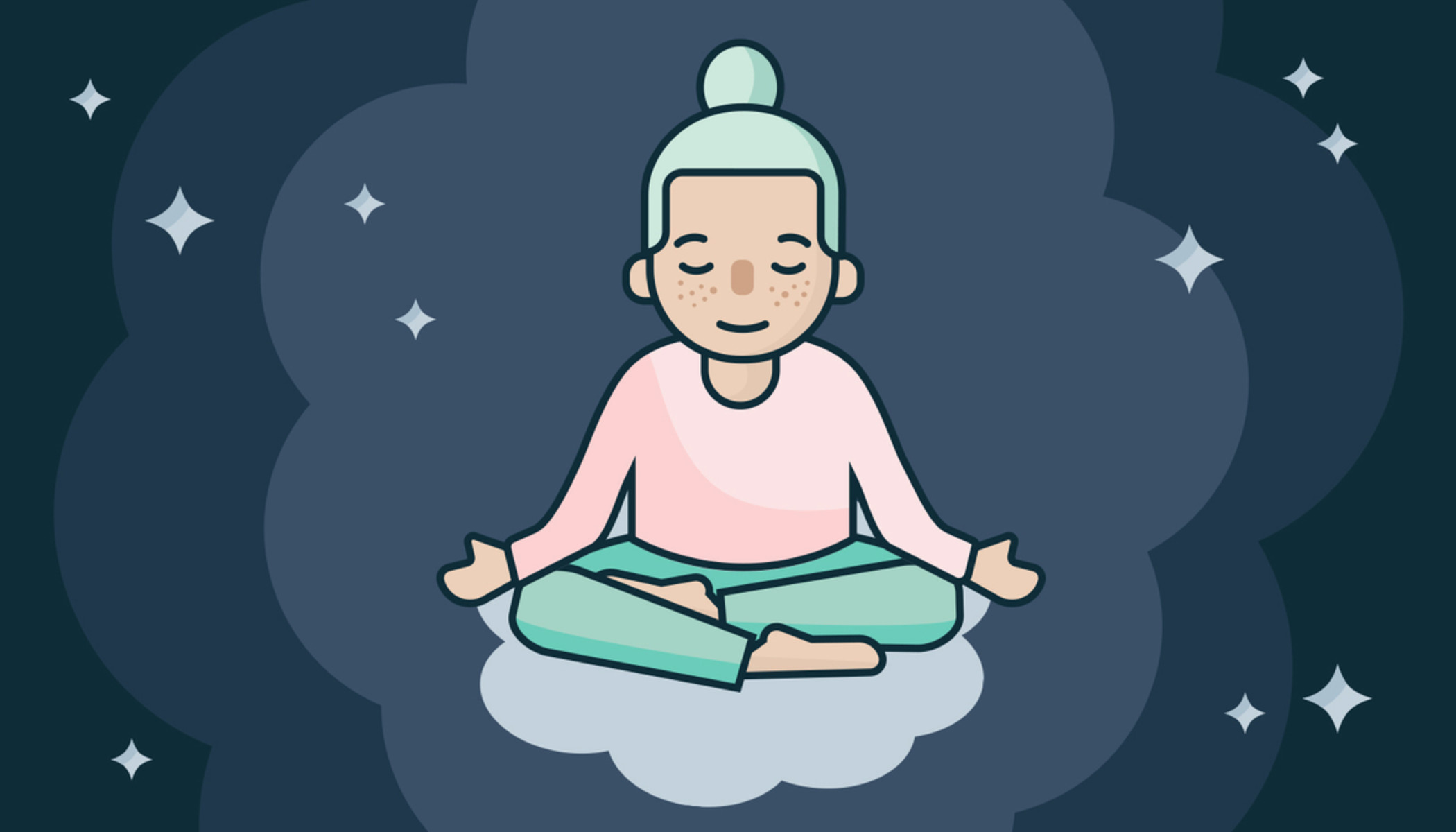 Besser schlafen durch Meditation - Titelbild