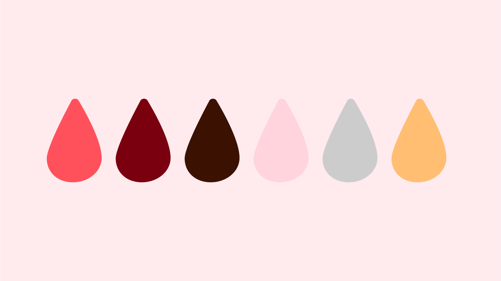 illustration-bloddroppar-i-olika-färger-rosa-rött-svart-rosa-grå-orange