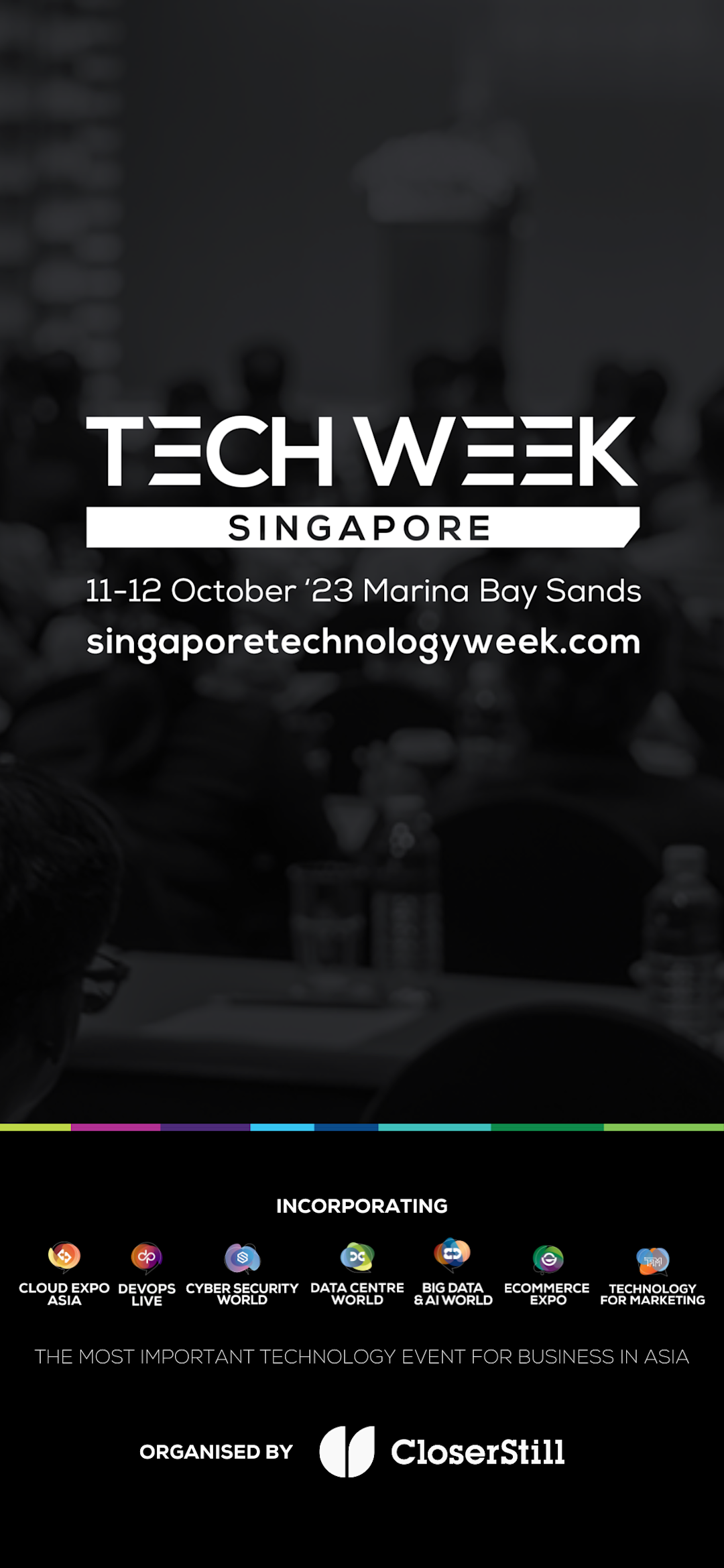 Welcome to the Tech Week Singapore app!