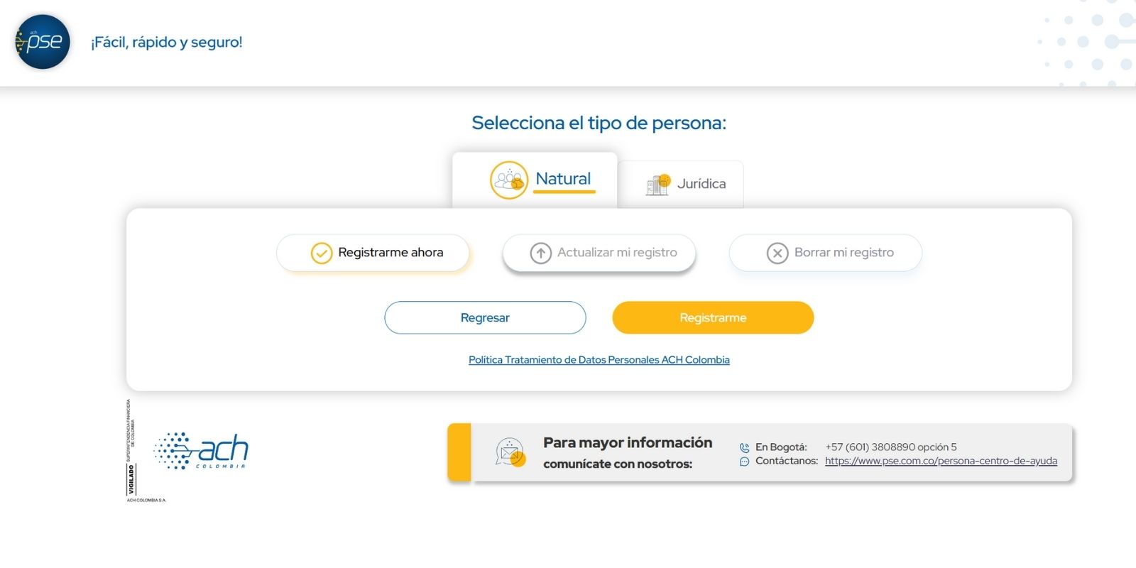 REGISTRO PSE