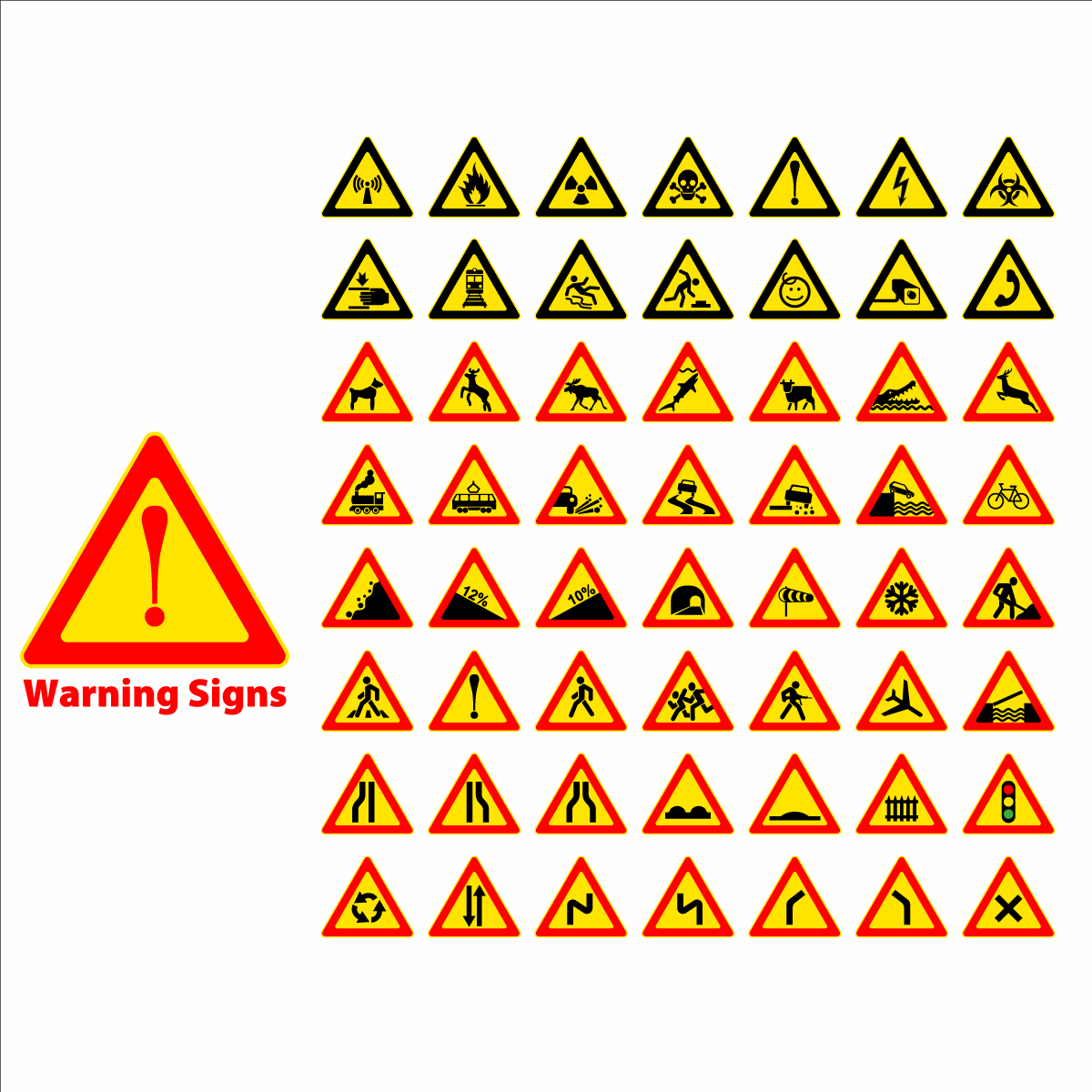 3. Warning pictograms.