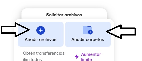 paso 2 WeTransfer Link