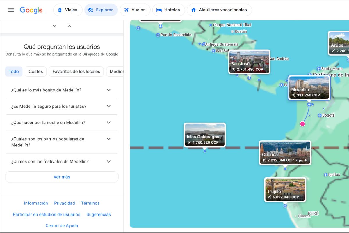 GOOGLE TRAVEL QUE PREGUNTAN